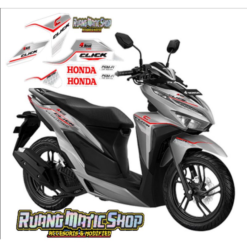 STRIPING VARIO CLICK NEW 2018-2021 125&150 TRANSPARAN SIMPLE WEBS MOTIF 4ROAD