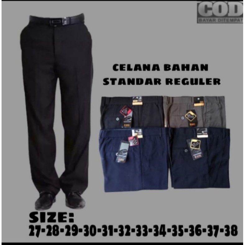 Celana bahan | kain | formal | kantor | Reguler pria