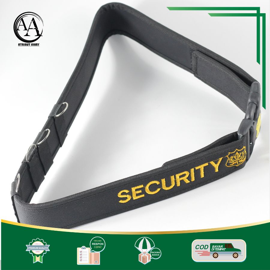 [KOPEL KLIK HITAM SECURITY] KOPEL SABUK HITAM SECURITY , IKAT PINGGANG SECURITY SATPAM MURAH BERKUALITAS - KK02S