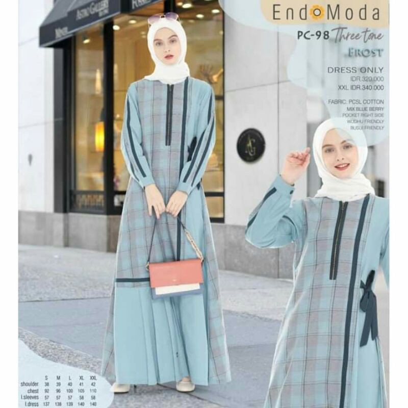 PROMO GAMIS ENDOMODA TERBARU PC 98 GAMIS DEWASA DRESS LEBARAN 2021 GAMIS MODERN ORIGINAL BY ENDOMODA