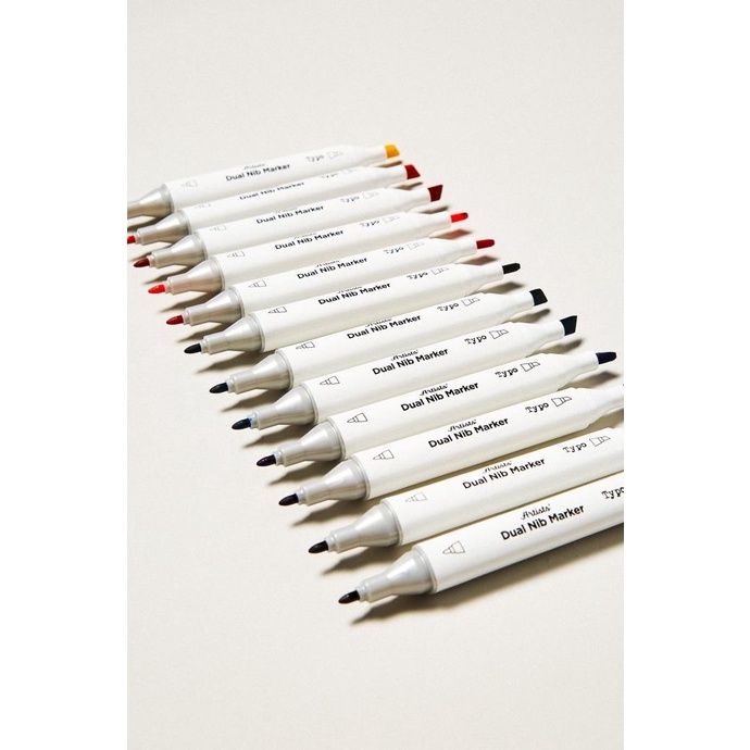 

Typo - Pulpen - Artists Dual Nib Marker 12Pk B-P - Brights