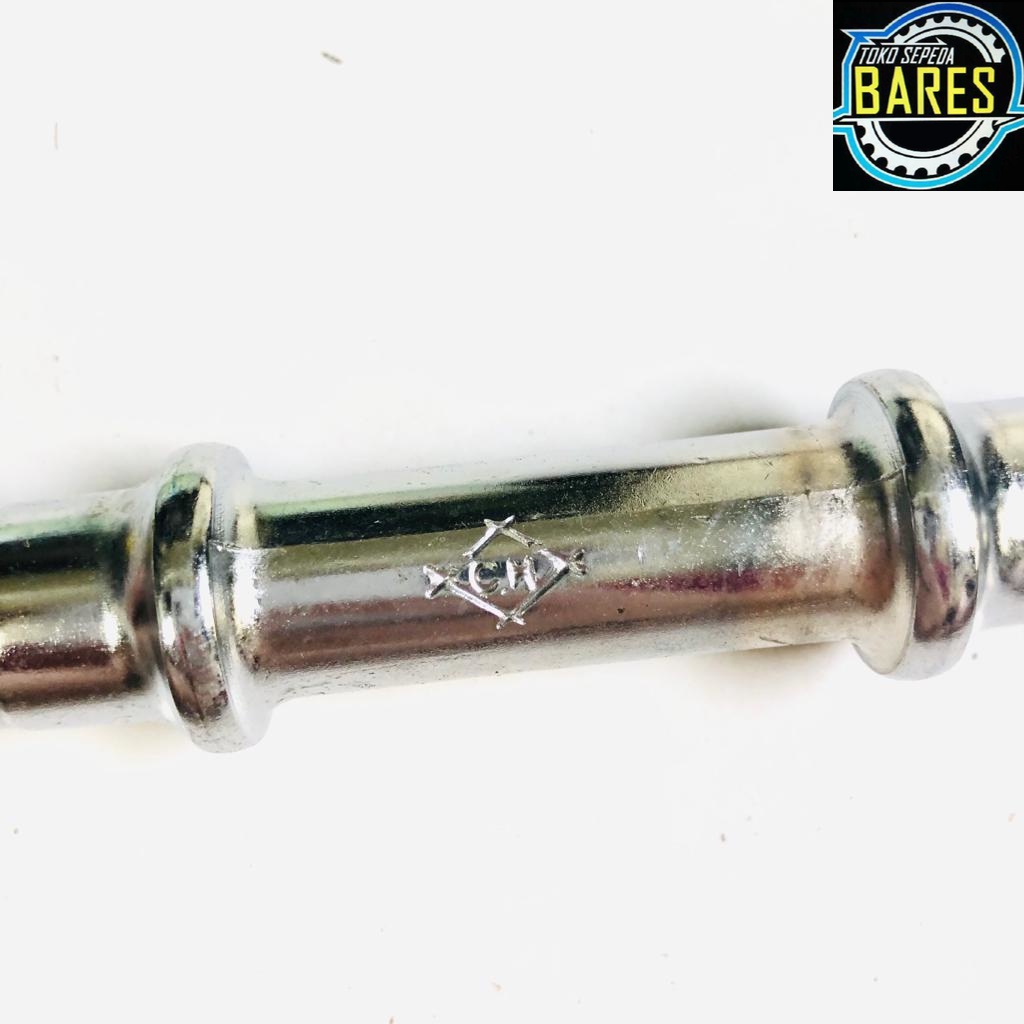 BB Axle Sepeda Chin Haur Y3 / CA Rally / 3616 Mini Bottom Bracket Bulat / As Tengah