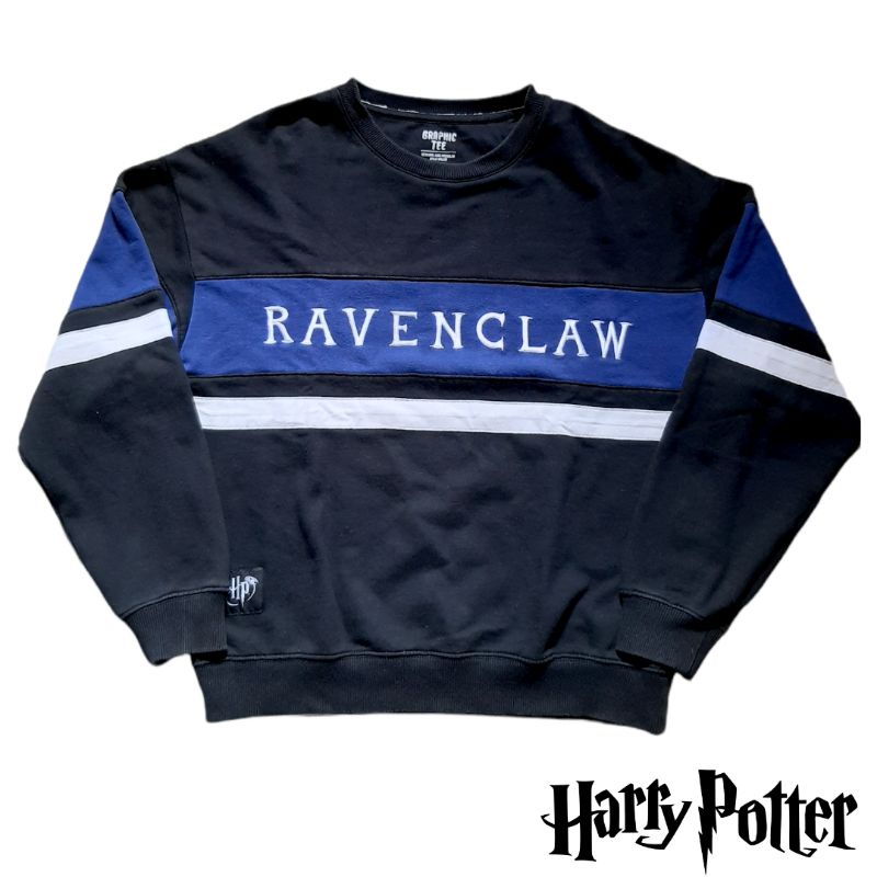 crewneck sweater harry potter ravenclaw x graphic tee second