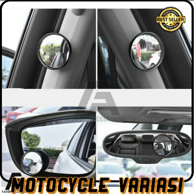 2 pcs Blind spot mirror kaca spion tempel cembung motor dan mobil