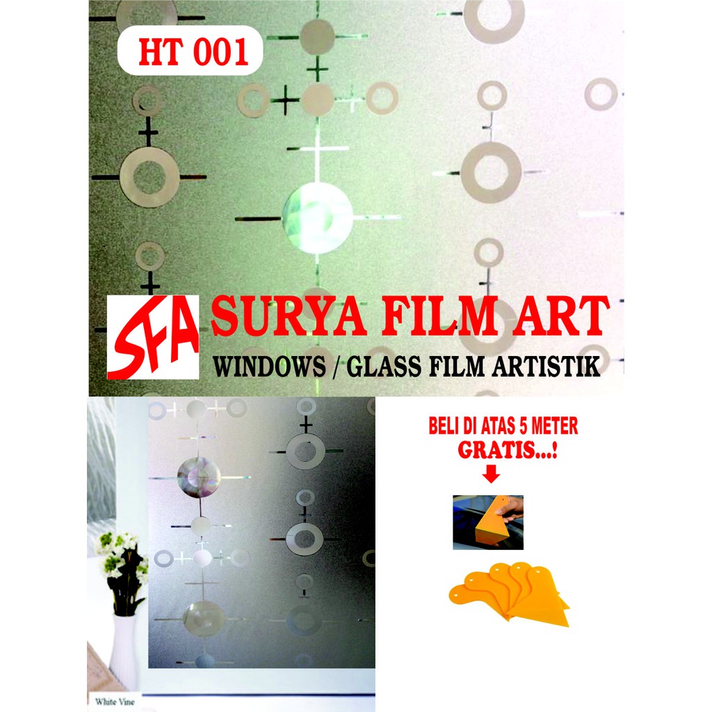 

Sticker Kaca Motif Bulat Glitter