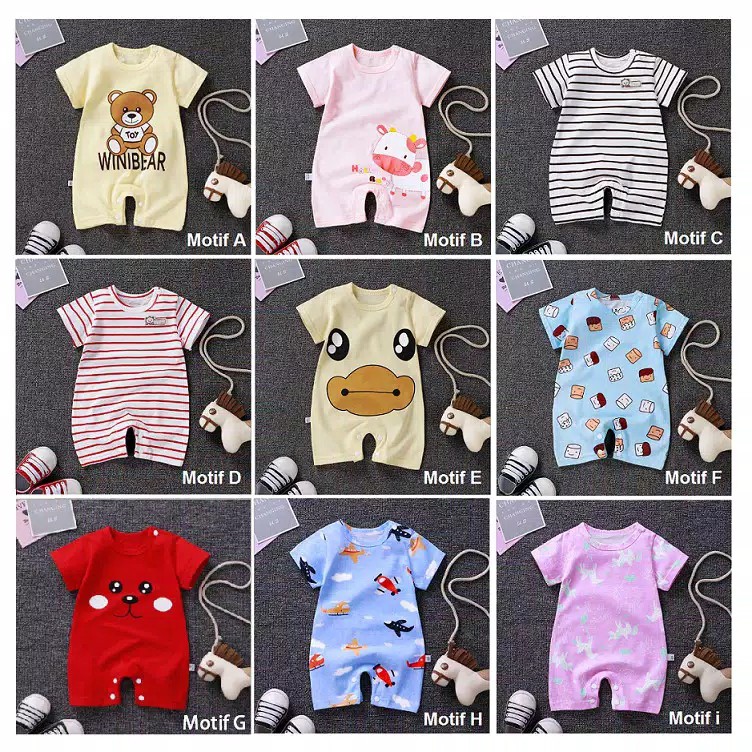 HappyOliver JUMPER IMPORT PENDEK baju bayi imut lucu jumper bayi pendek import