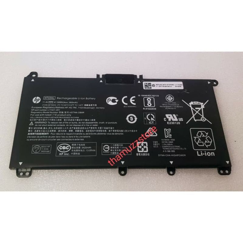 Baterai Original HP 14-CE0014TU 14-CE0000 14S-CF0044TX HT03XL 15-CS HT03 HT03XL