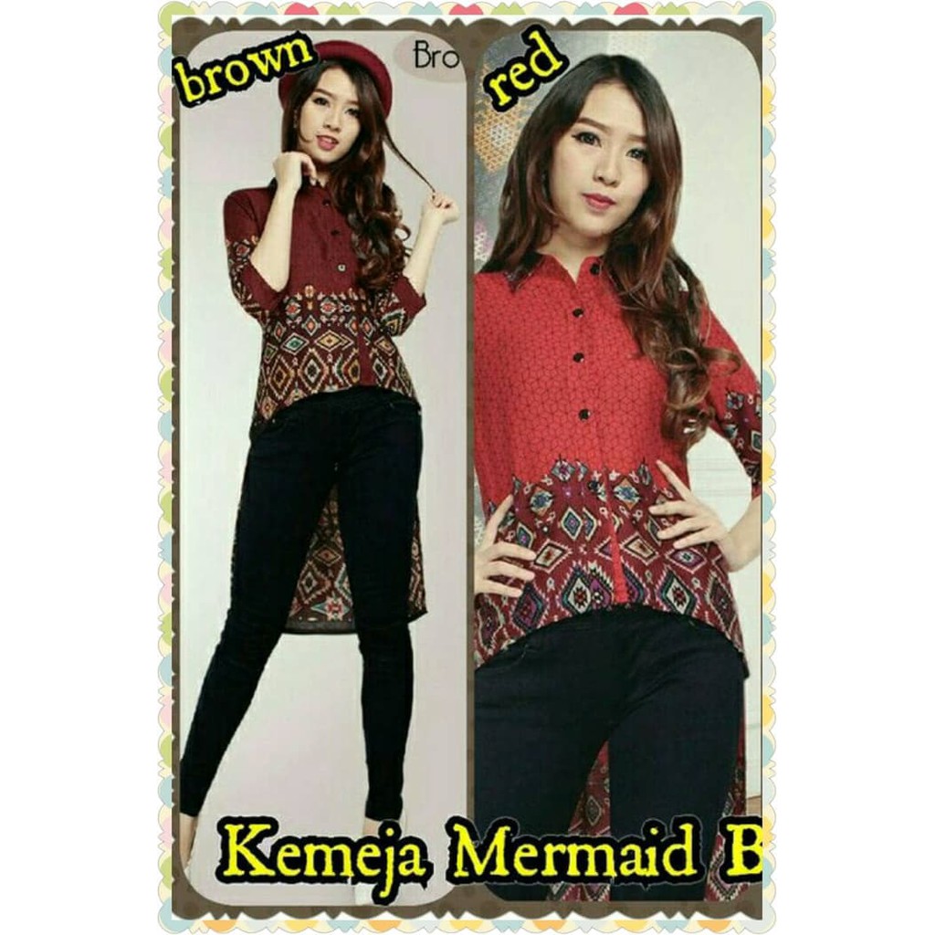 Kemeja Mermaid Batik Laila