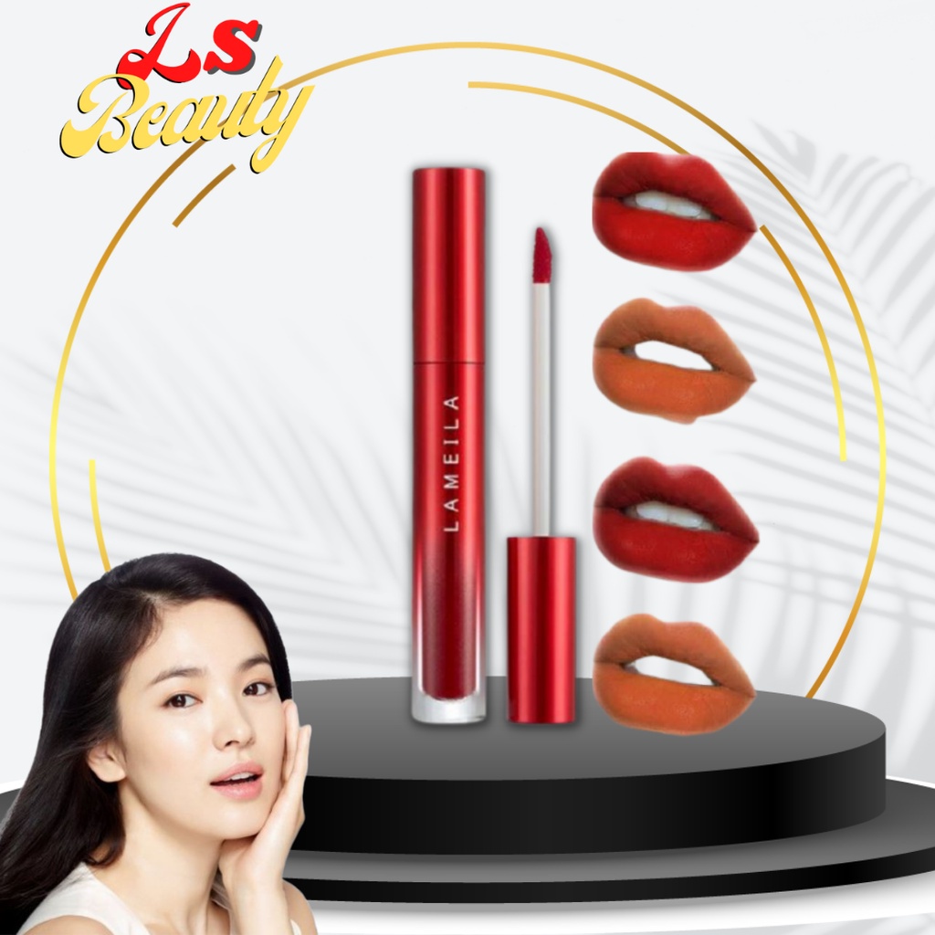 GIRLSNEED77 LAMEILA 2026 LIP GLOSS JUST RED EDITION - Lipstik Lipstick Lip Glaze Matte Murah Medan Lipcream Lameila Girlsneed Grosir Ecer