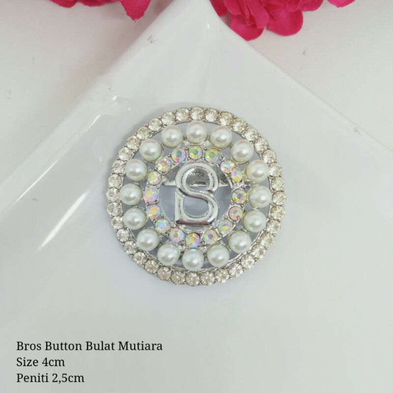 BROS BUTTONSCARVES KW / BROS B (PART 4)-Bulat Mutiara silver