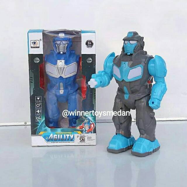 Robot Simulated Agility Baterai / Mainan Robot baterai Agility