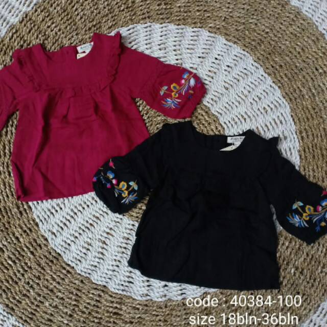 Blouse Impor Baloon Anak Perempuan
