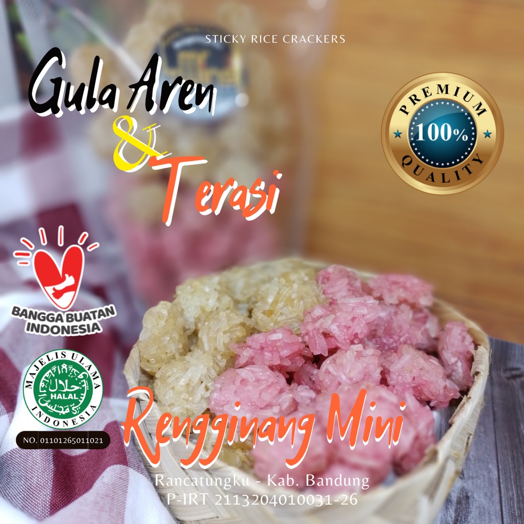 

Ranginang Mini Mentah Campur Terasi Gula Aren 250 gram