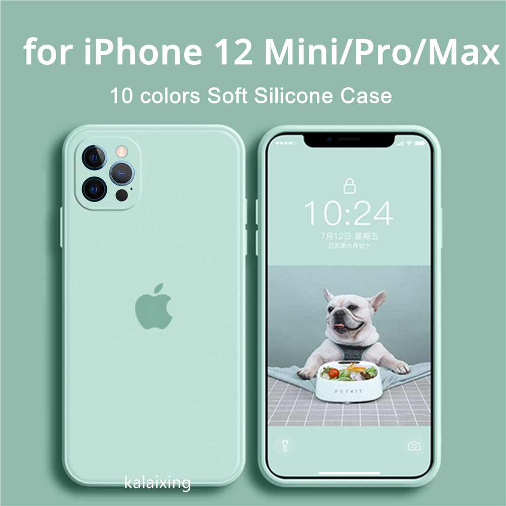 Soft Case Silikon 10 Warna Untuk Iphone 12 Mini Pro Max Ip 11 Shopee Indonesia