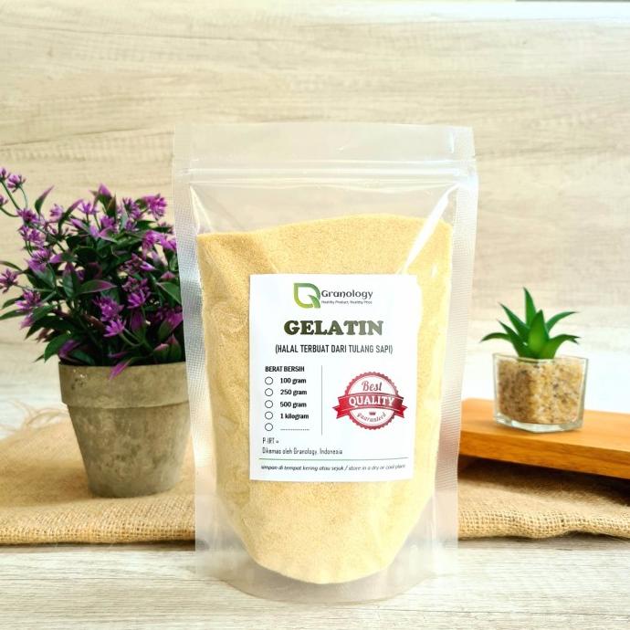 

Gelatin Bubuk Halal Premium Import (500 Gram) By Granology Hot