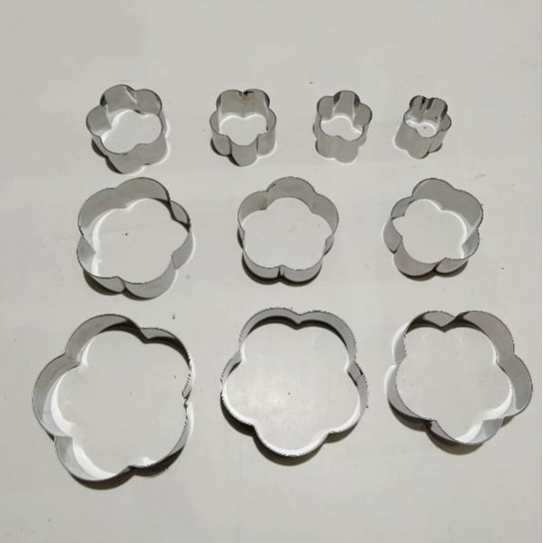 Ring Cutter Stainless Set / Ring Roti / Ring Kue ( isi 10 Pcs )