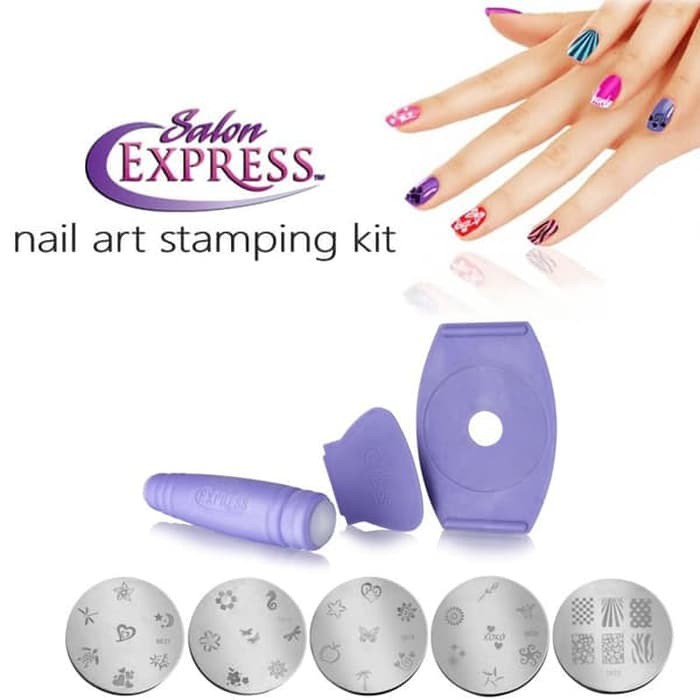 VOM Salon EXPRESS Nail Art Stamping Kit Alat Penggambar Kuku 0606