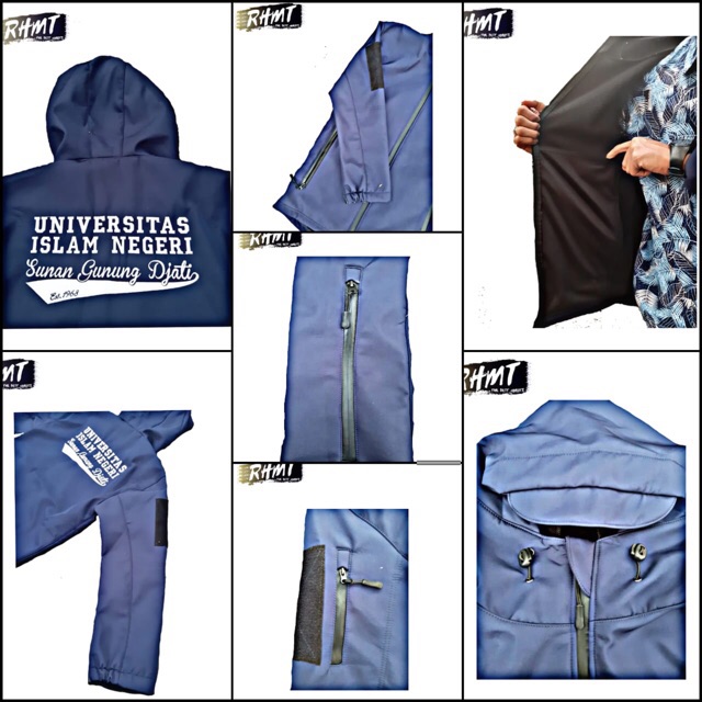 JAKET UIN SUNAN GUNUNG DJATI BANDUNG WATERPROOF -  NAVY