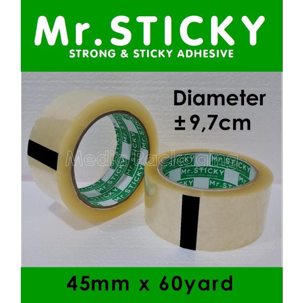 

Lakban Bening 2 inch 45mmx60yard setara Daimaru Murah 1 dus 72 rol
