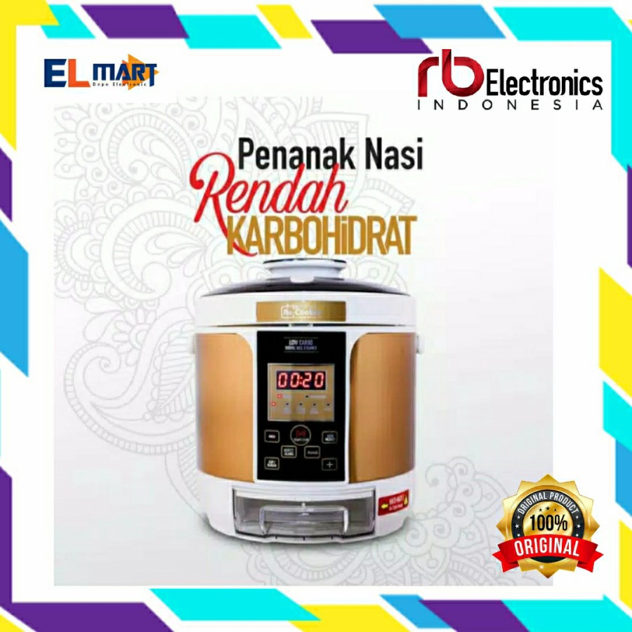 Rice Cooker Digital Low Carbo Steamer Multifungsi RB RCL04 RKL98