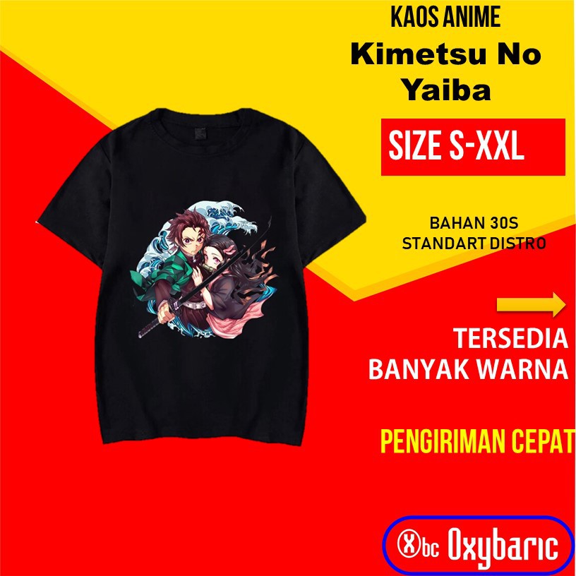 Atasan Cowok Kekinian Tanjiro Kamado Nezuko Kamado Demon Slayer Kimetsu No Yaiba Baju Jepang