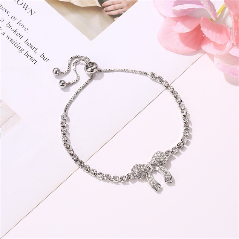 Gelang serut titanium wanita Berlian Fashion Korea tangan rantai titanium