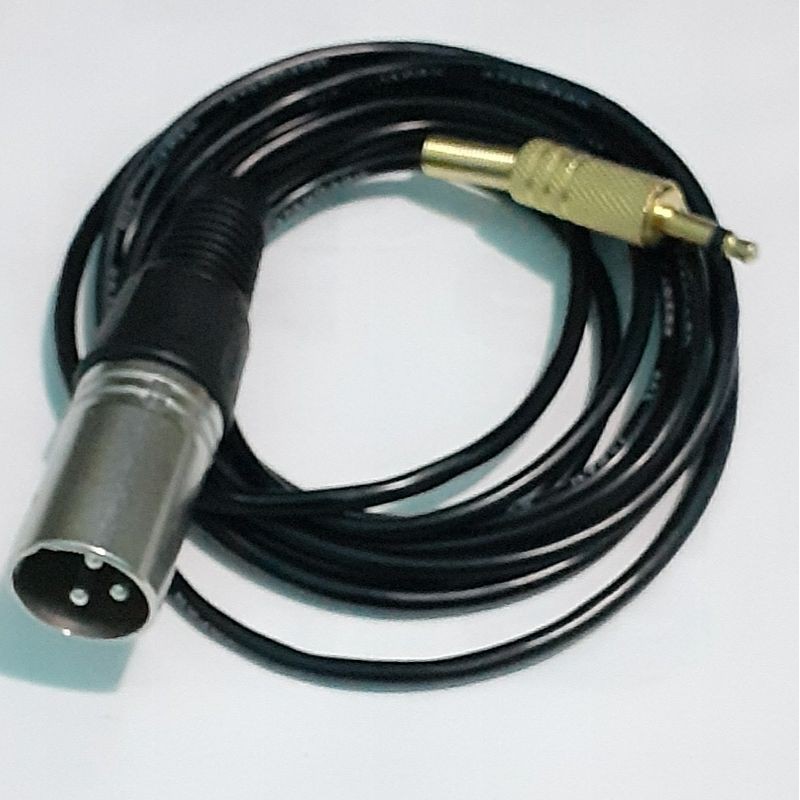kabel mic xlr jek canon to mini mono gold 3meter