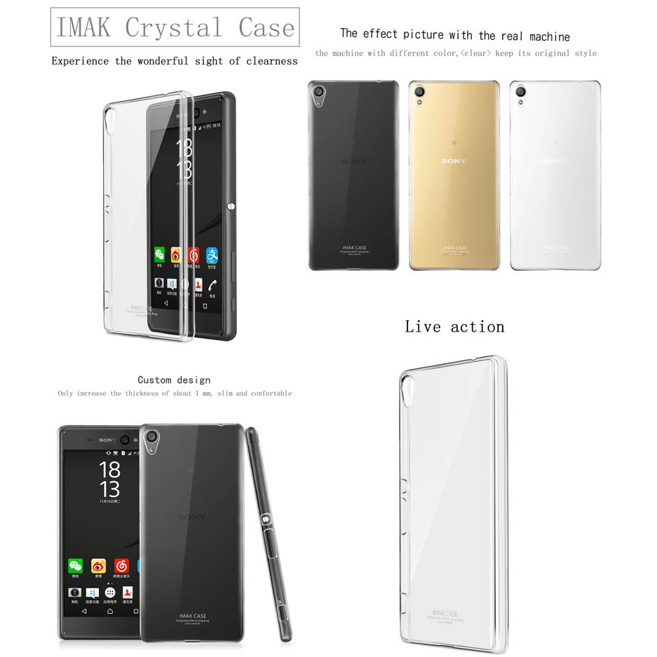 Imak Crystal Case 2nd Series Sony Xperia XA Ultra - XA Ultra Dual / Case Sony Xperia Keren