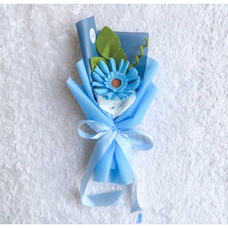 

BUKET BUNGA FLANEL/HADIAHULANG TAHUN/WISUDA/BUKET GARBERA/SINGLE BOUQUET/HAMPERS SIMPLE/HADIAH