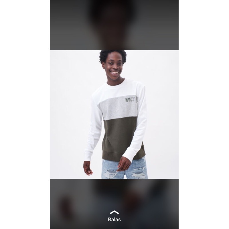 Aeropostale Sweater NY 87 Color blocked Original