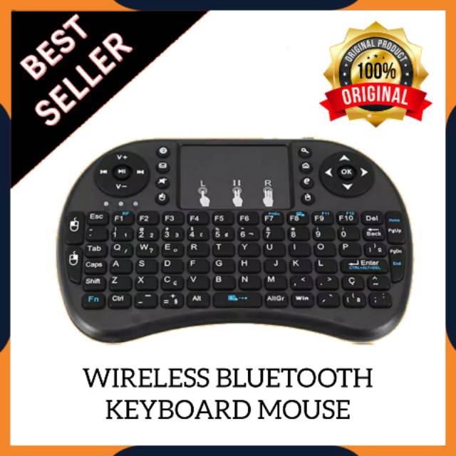 MINI KEYBOARD KEYBOAD KEYBOT KEYBOD MINI WIRELESS I8 2.4G HANDHELD UNTUK PC ANDROID TV BOX ORIGINAL