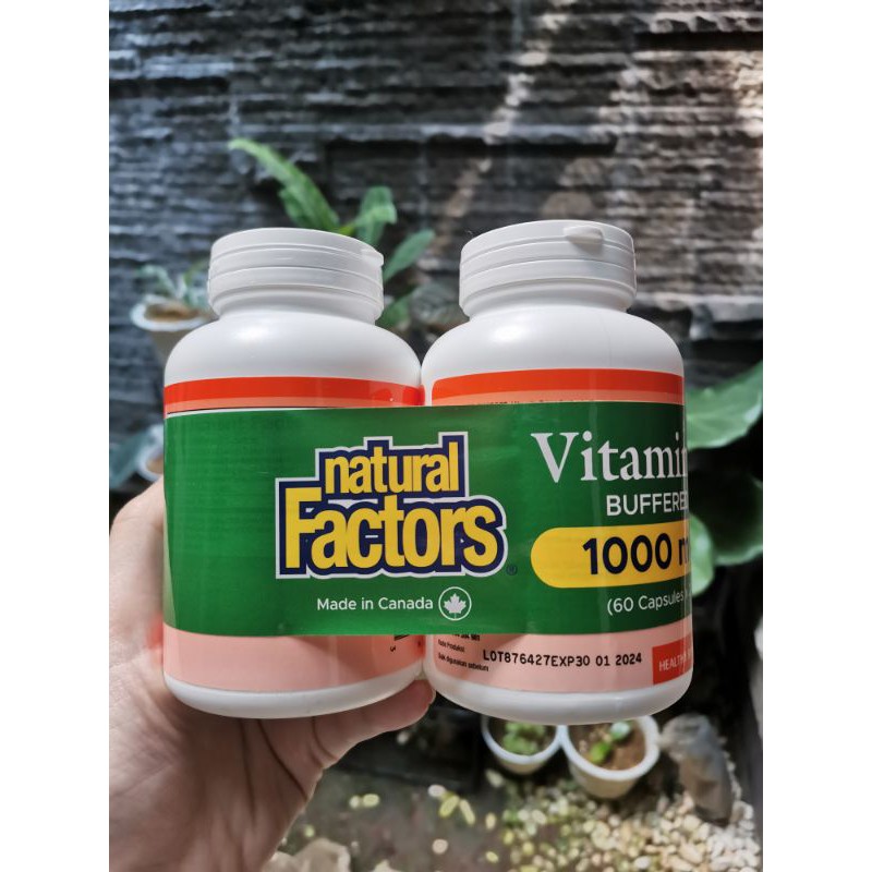 NATURAL FACTORS VITAMIN C 1000MG AMAN UNTUK LAMBUNG