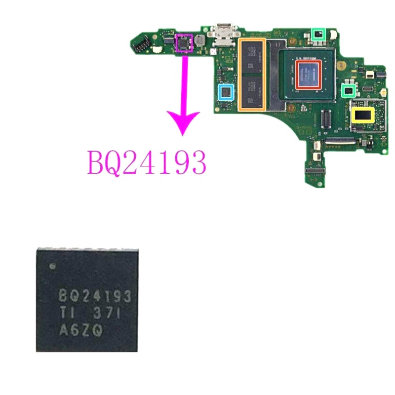 Btsg 2buah BQ24193 AV Video IC Chip Pengganti Untuk Konsol Game Switch