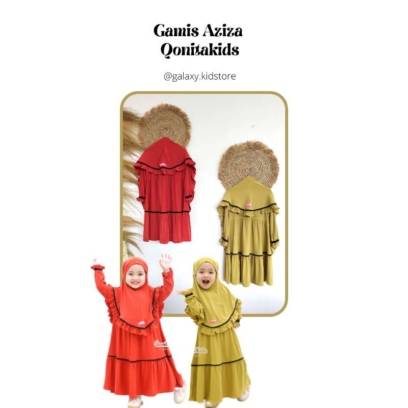 Gamis Aziza by Qonita kids | Gamis anak