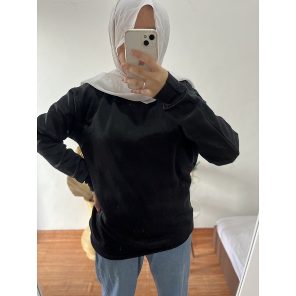 JAKET HODIE SWEATER OVER SIZE TEBAL