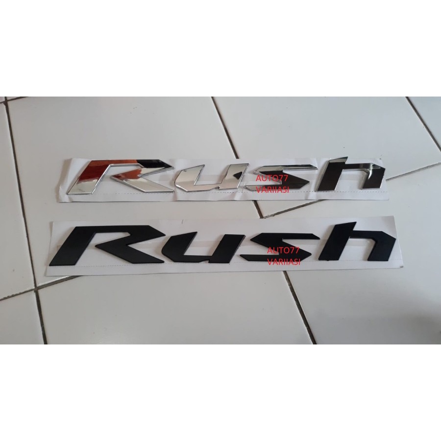 Emblem Kap Mesin Rush Besar