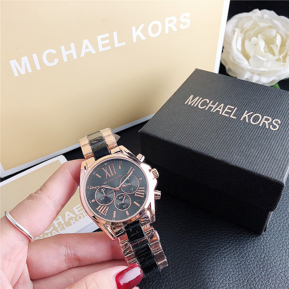 ✅COD MK Michael Kors Jam Tangan Quartz Dengan Strap Keramik Women Ceramics Watch INS Tiktok Hot-3