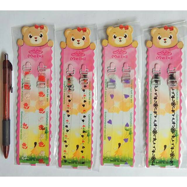 tali bh bening transparan motif lucu