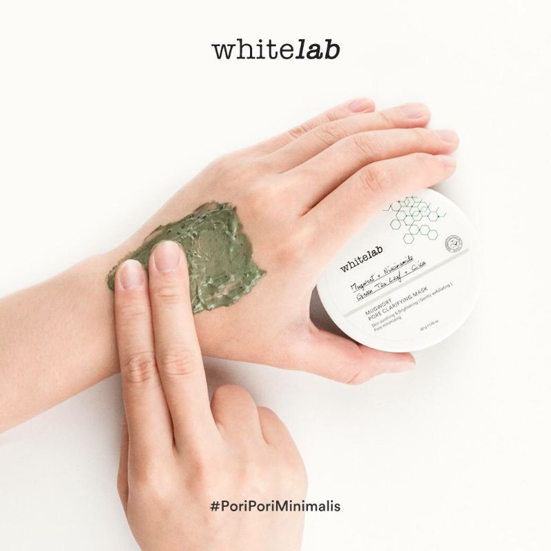 Whitelab Mugwort Pore Clarifying Mask - Whitelab Surabaya