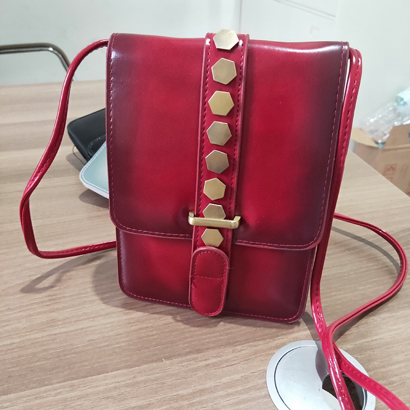 tas impor wanita fashion selempang bahan kulit pu lucu mini tas kecil handba promo