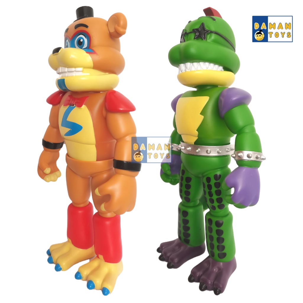 Mainan fnaf Figure Freddy Gator Glamrock Montgomery Five Night At Freddy Boneka Fredy Toys