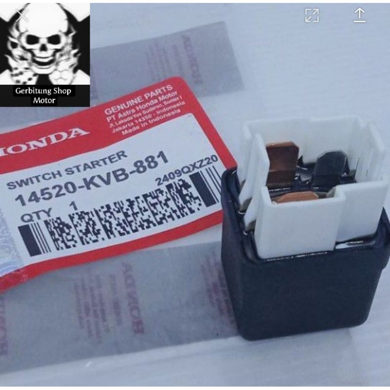 RELAY COMP STARTER BENDIK BENIK STATER STARTER HONDA VARIO KARBU CBS 110 BEAT KARBU FI