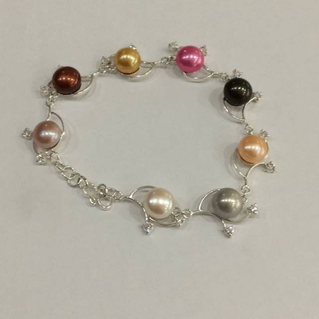 Gelang perak/mutiara lombok