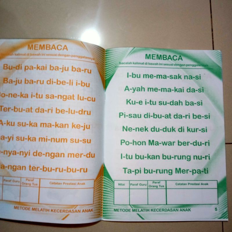 buku metode praktis melatih kecerdasan anak 48 halaman(21×28cm)