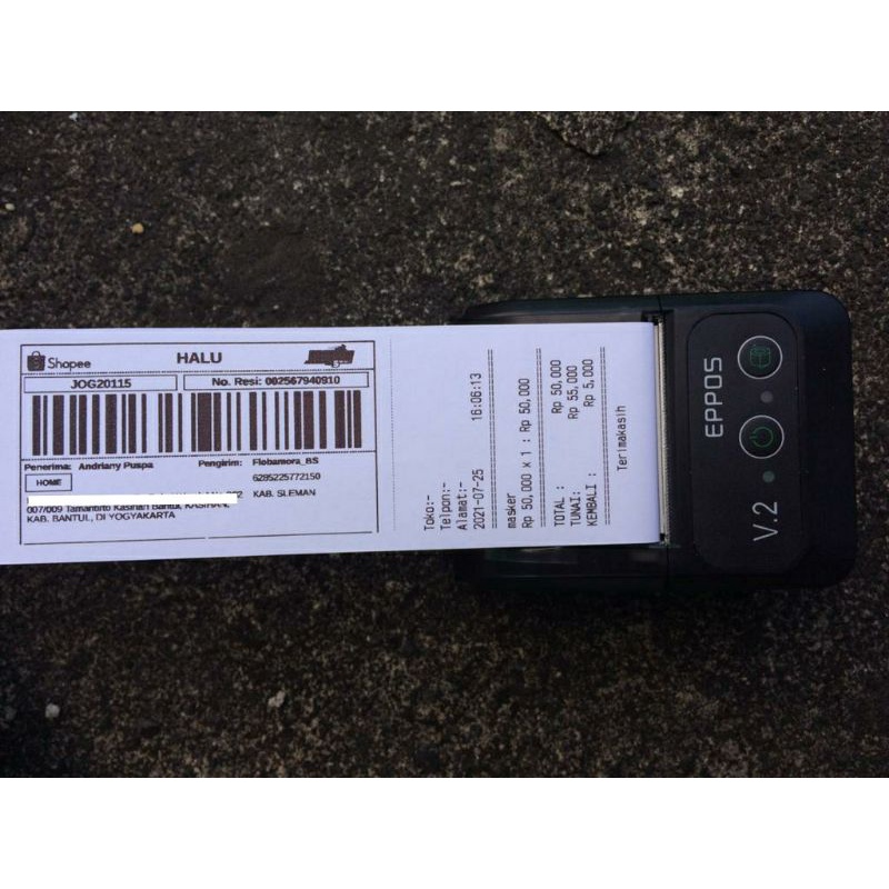 Printer Mini Thermal Eppos Cetak Resi Shopee dan Kasir