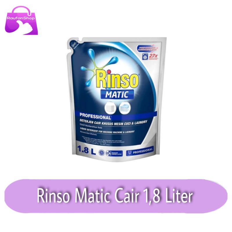 Detergent Cair Rinso Matic  1,8 Ltr