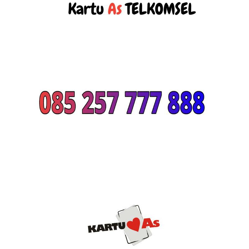 nomor cantik telkomsel kartu as 777888