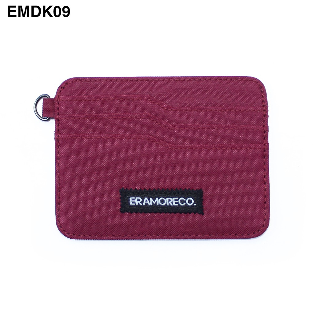 EMDK09 Dompet Kartu slim Card Wallet holder tipis SIM Etoll - Marun
