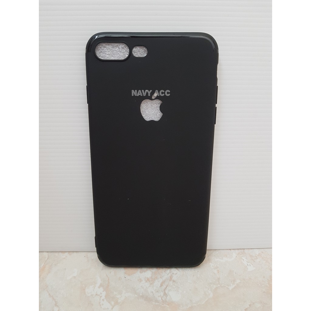 Case IPHONE 6 / 6 plus / 7 / 7 plus / Iphone X / Xr / XS MAX - Softcase THIN Black MATTE Logo Apple