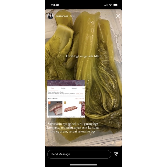 

Sayur sawi asin atau ham choi